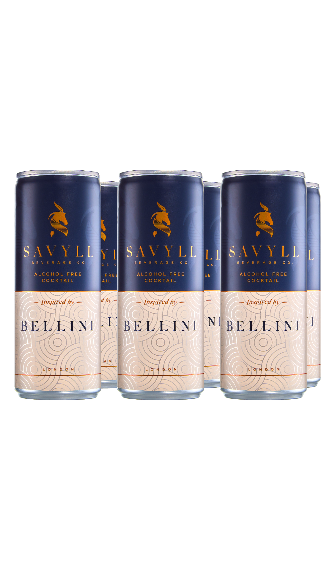 Pack 6 unids Cocktail Bellini Savyll 250 cc LATA
