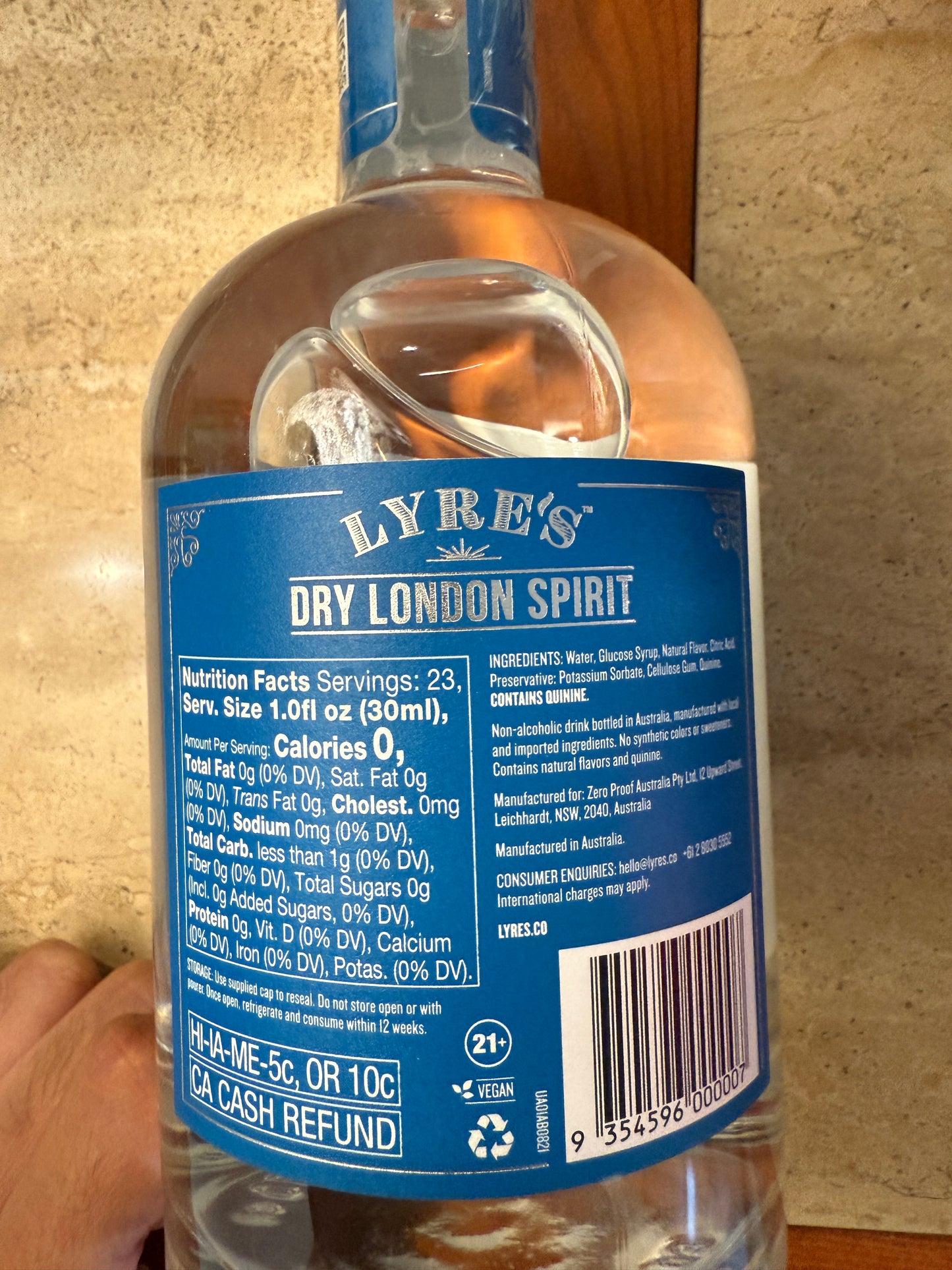 Dry London Spiris Lyres (Gin)