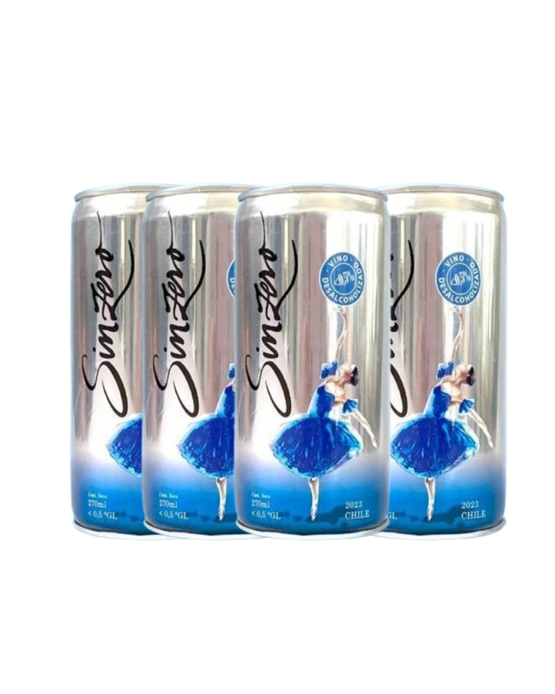 Espumante Sinzero sin alcohol en lata (250 ml) fourpack