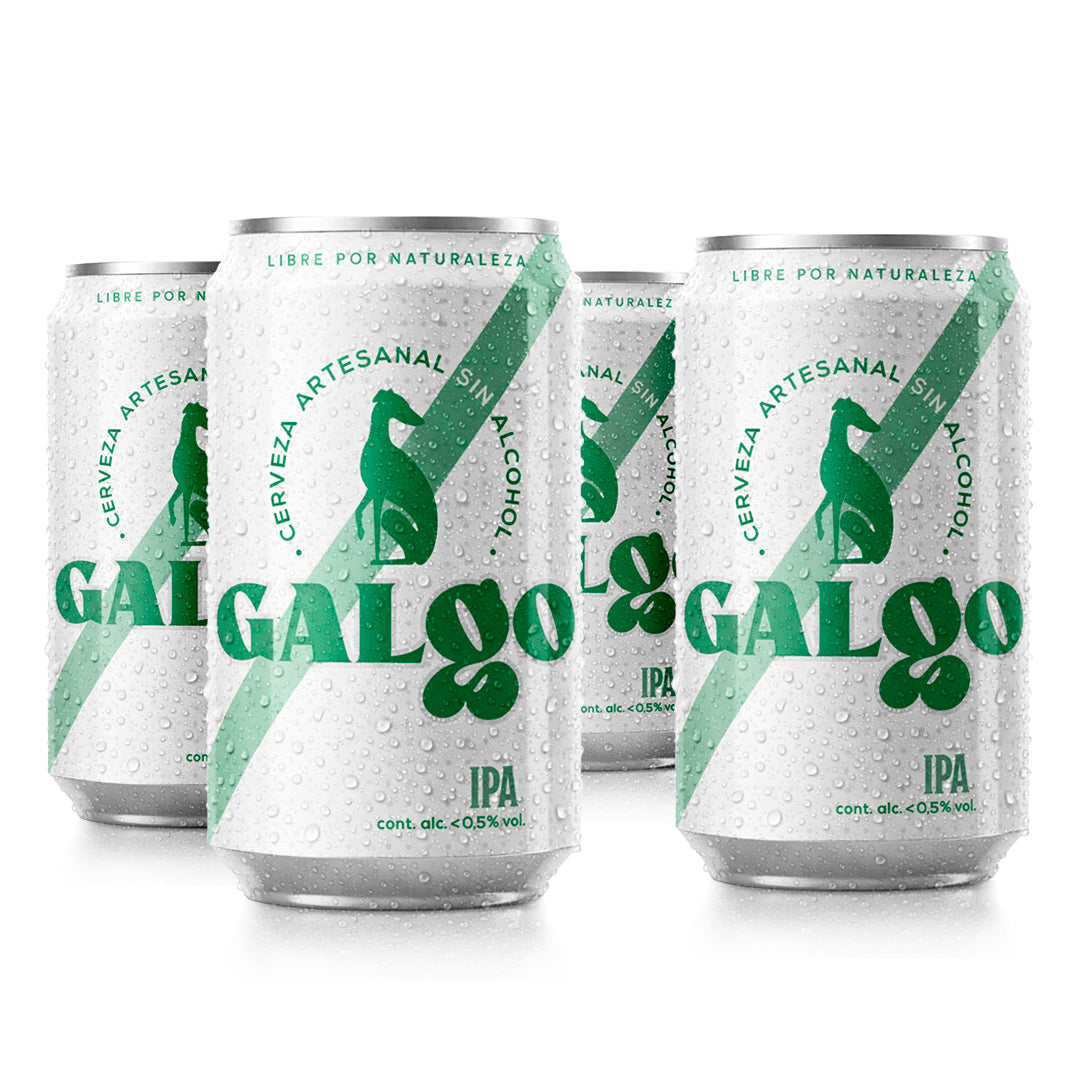 4 Cervezas Sin Alcohol IPA Galgo (fourpack)