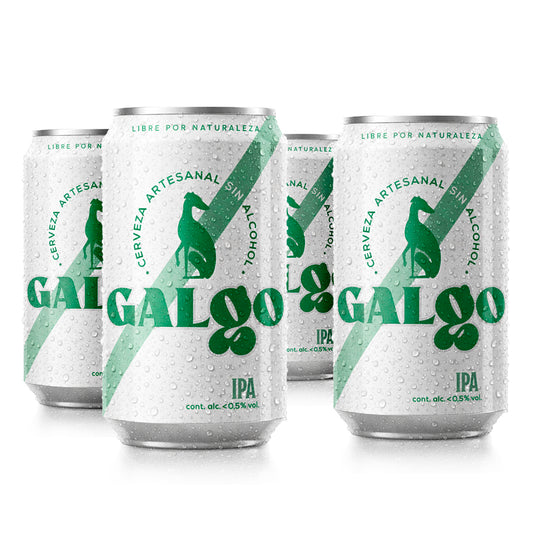 4 Cervezas Sin Alcohol IPA Galgo (fourpack)